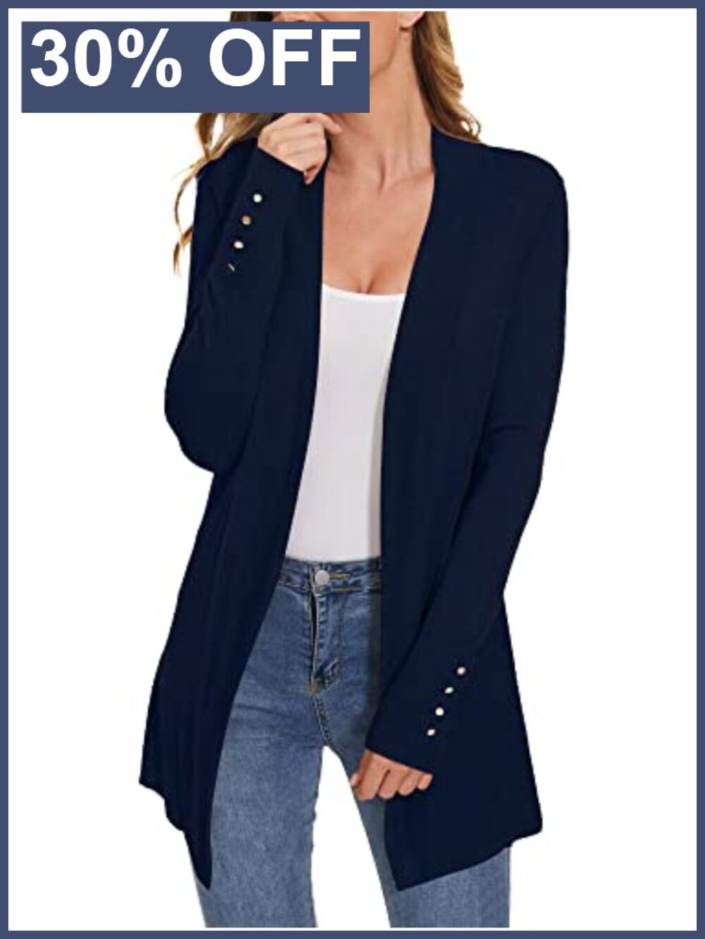 Open Front Long Cardigan Sweater Dressy Casual Knit Lightweight